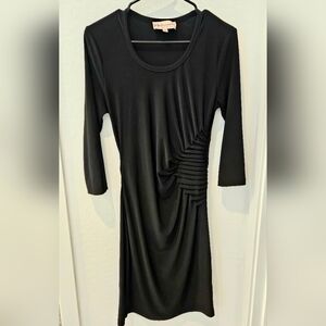 Philosophy Slimming Black Long Sleeve Dress, Size Medium